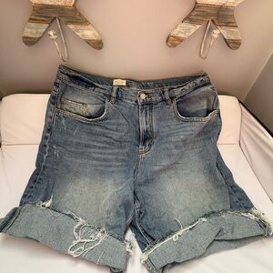 Pilcro Blue Jean Shorts